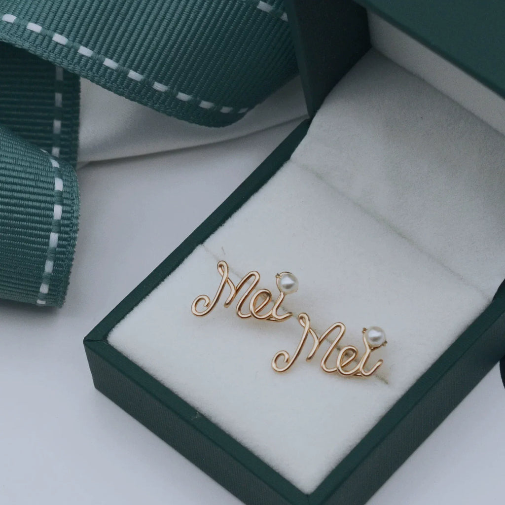 Personalized Wire Name Earrings