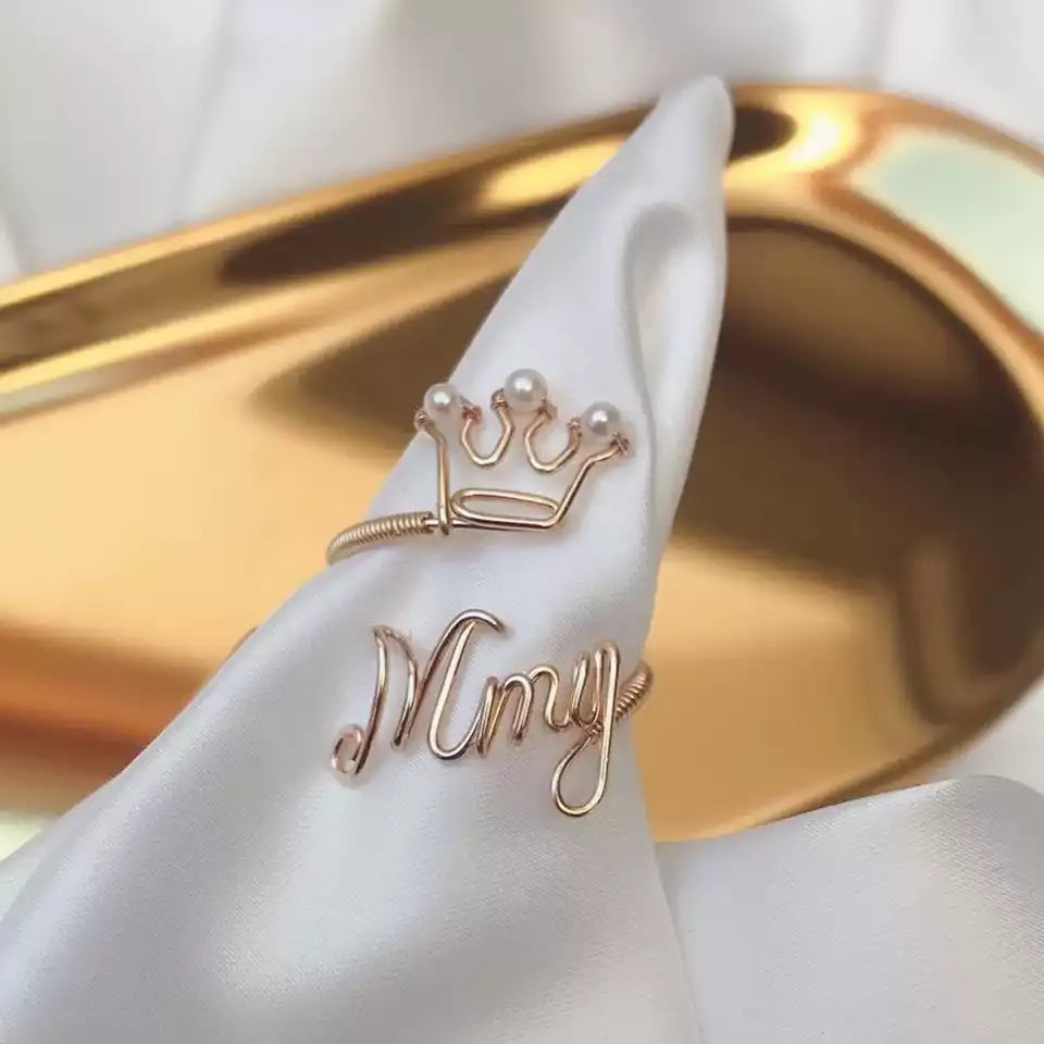 custom Name Ring
